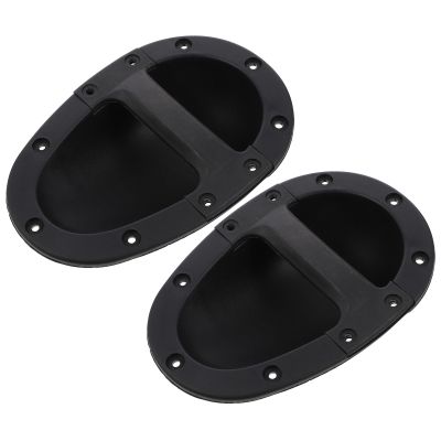 Healeved 2-Piece Black ABS Recessed Speaker Handles