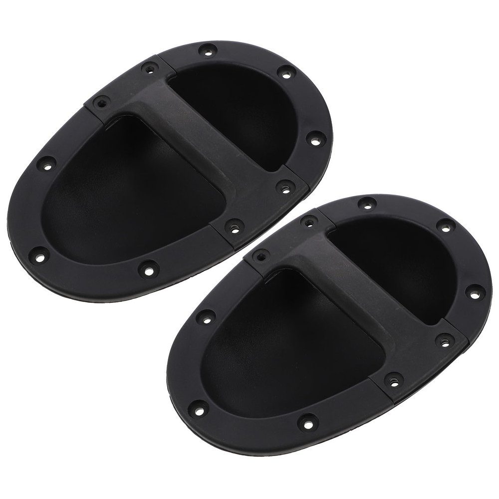 Healeved 2-Piece Black ABS Recessed Speaker Handles