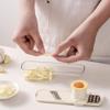 Garlic Slicer with Ergonomic Handle and Integrated Container (White) view 1
