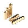 Hex Brass Female-Thread Standoffs, M2–M5, 11 mm, 30-Pack view 3