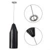 Stainless Steel Mini Electric Whisk for Mixing Coffee, Egg Whites, and Yolks (Black) view 4