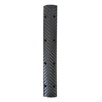 Rubber Speed Bump, 100 x 10 x 2 cm, Black and Yellow