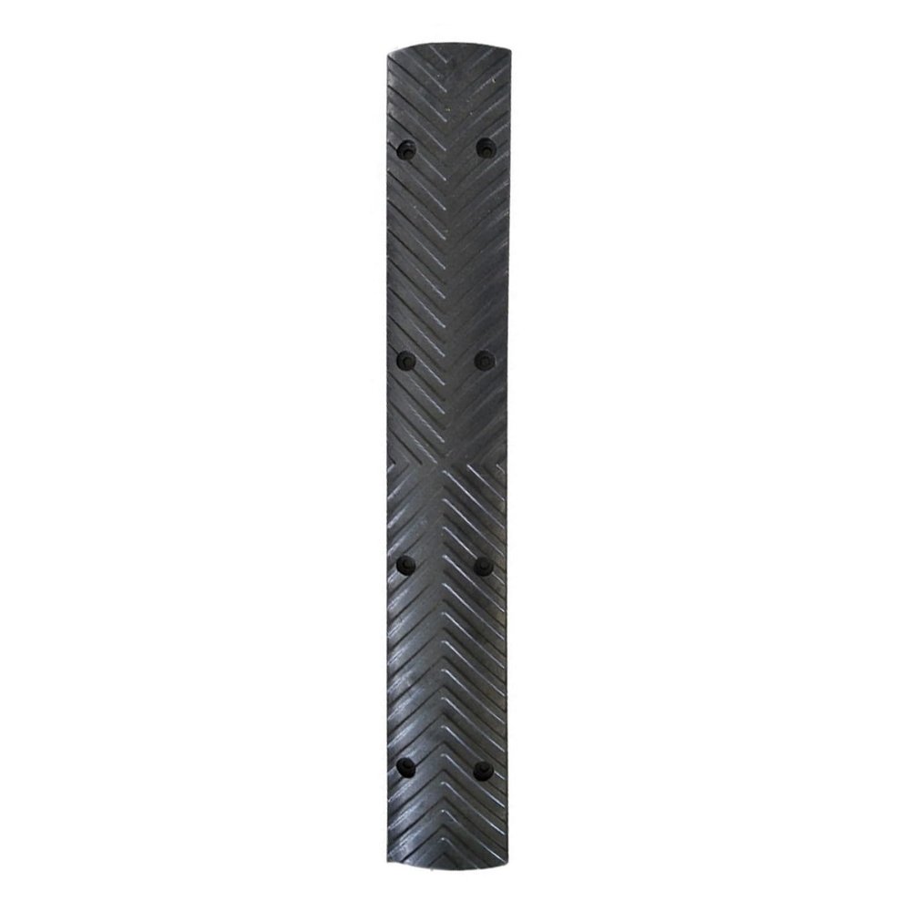 Rubber Speed Bump, 100 x 10 x 2 cm, Black and Yellow