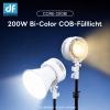 DF DIGITALFOTO 200W Bi-Color COB LED Video Light, CRI 95+, 2700K–6500K, Dimmable Fill Light with Standard Bowens Mount for Portrait and Still-Life Photography in Small Studios view 2