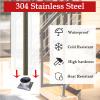 Generic Stainless Steel Post Base, Round Anchor, 4 x 4 in, 10-Pack view 3