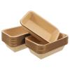 Brown Paper Burger Serving Boats, Oil- and Waterproof view 1