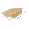 Brown Paper Burger Serving Boats, Oil- and Waterproof view 2