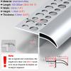 Dailify Window Rain Guard, 2 m, Eagle-Beak Drip Edge, Cut-to-Size Aluminum Profile view 2