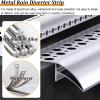 Dailify Window Rain Guard, 2 m, Eagle-Beak Drip Edge, Cut-to-Size Aluminum Profile view 4