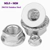 Fine-Thread Flange Nuts for Bicycles, DIN 6923 Serrated Lock Nuts, SUS304/SUS316, M2.5–M20 view 2