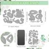 MAYJOYDIY Cartoon Snake Metal Embossing Stencils view 2