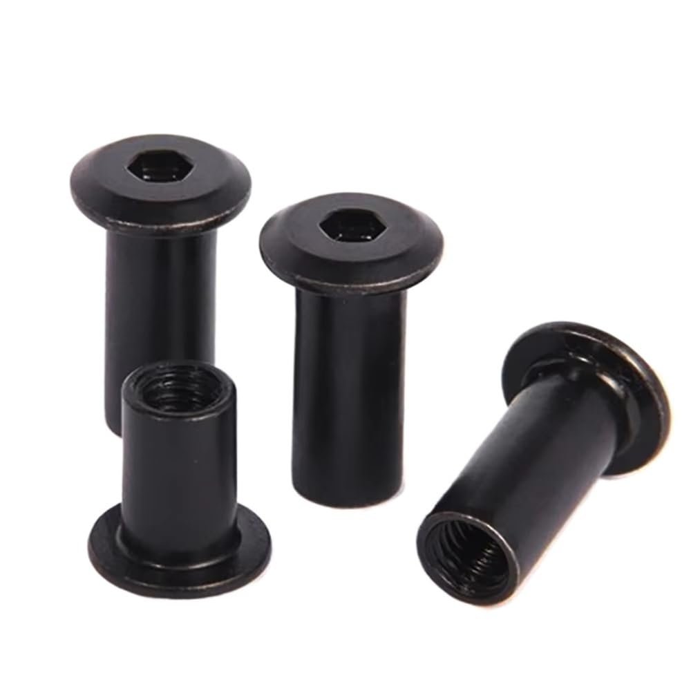 Carbon Steel Hex Socket Screws and Nuts, M3–M8, M3 x 15 mm, 10-Pack
