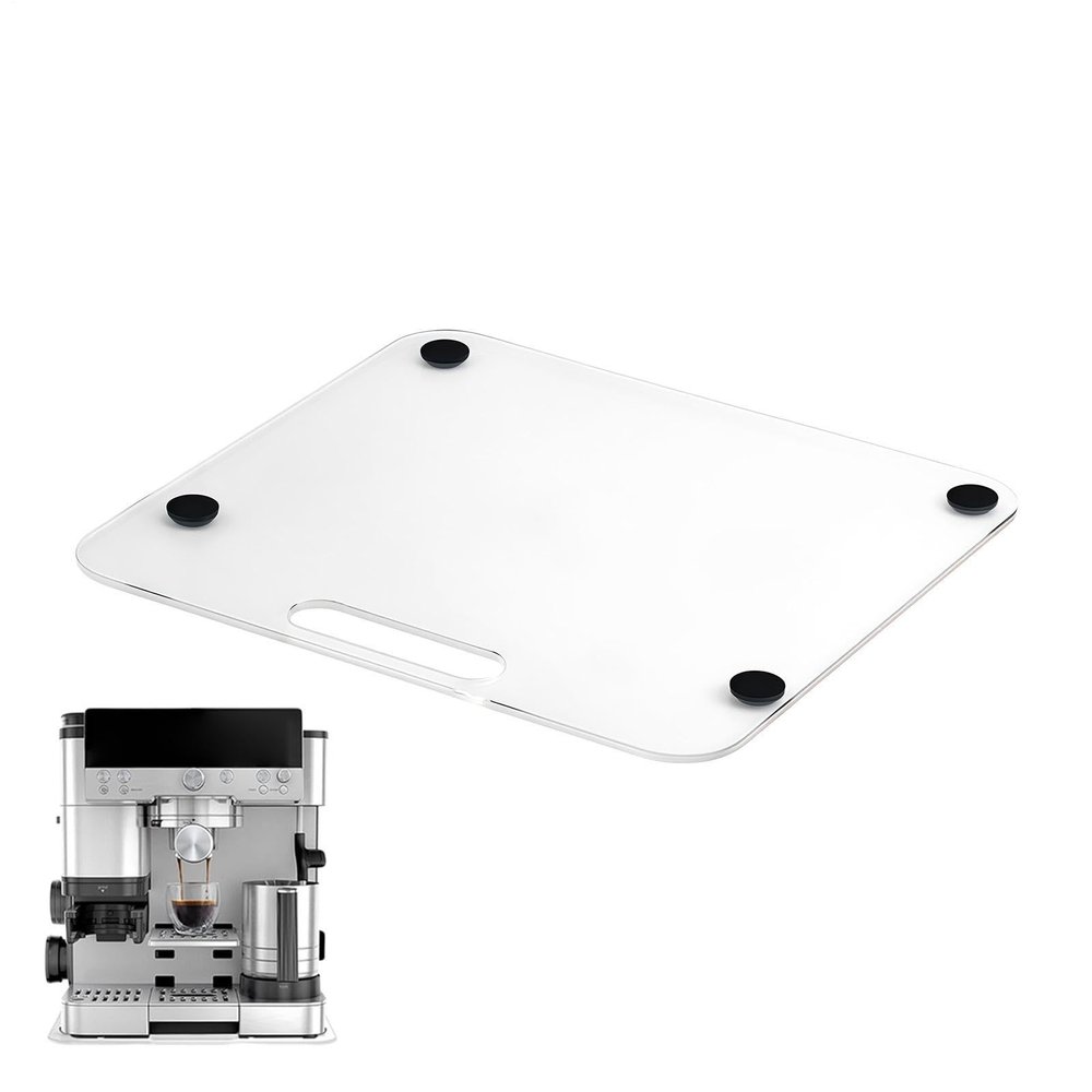 Appliance Slider – Wide Wooden Rolling Board for Coffee Machines