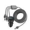 Autilyshop 3-in-1 Vehicle Charger for Starlink Mini, 12 V to 48 V, with Digital Display, Dual USB and USB-C PD, 100 W Output, Waterproof DC Connector view 1