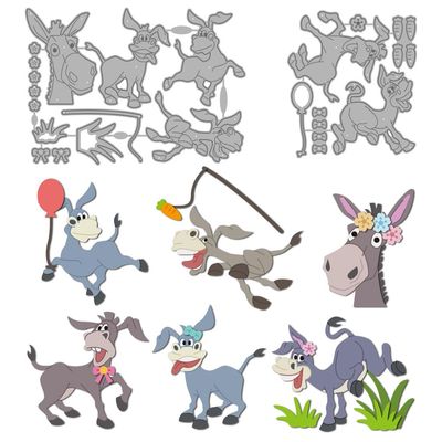 MAYJOYDIY Funny Donkey Metal Dies