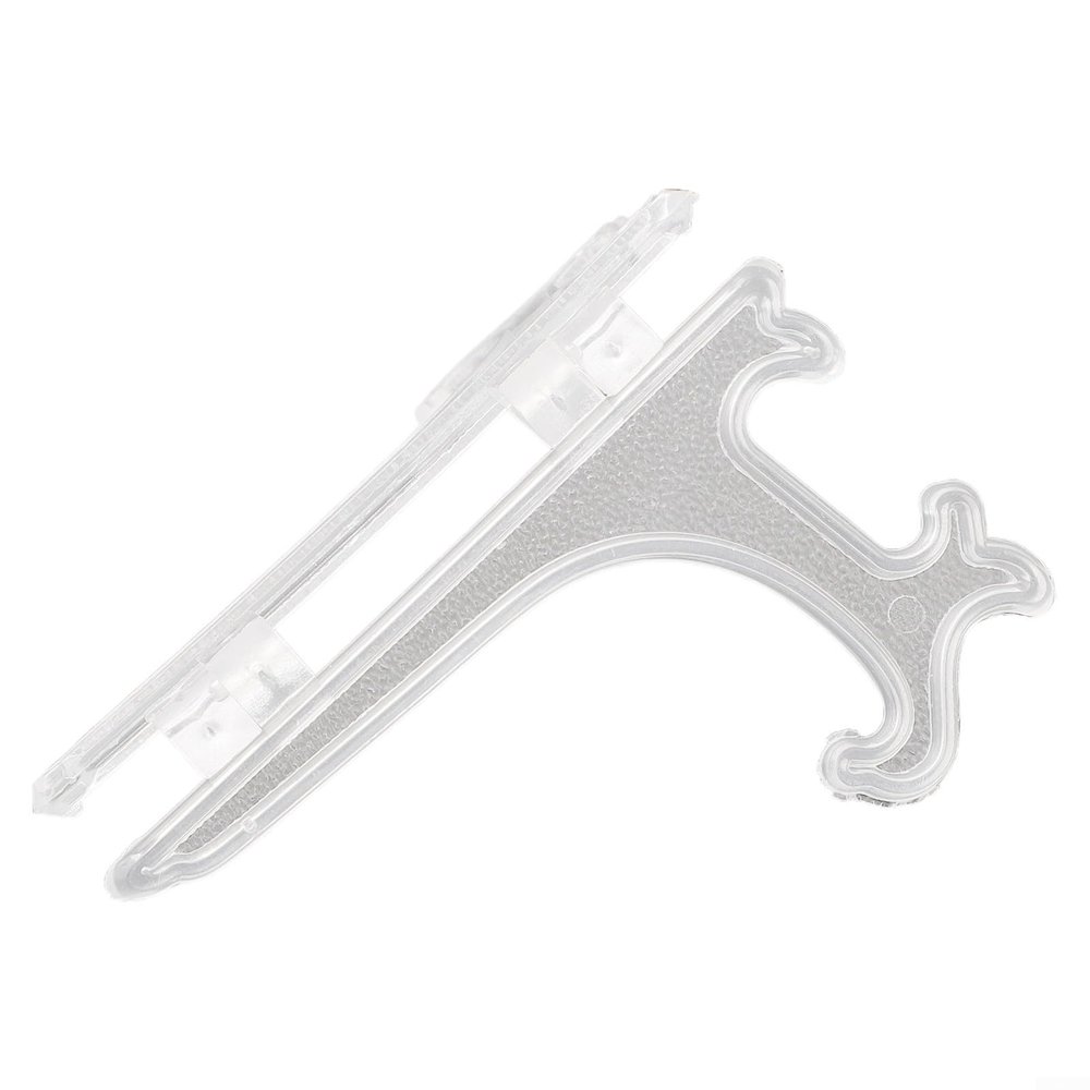 Hosrivae Transparent Plastic Easel for Plates (10-Pack)