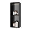 Recessed Stainless Steel Shower Niche, Waterproof Wall Organizer, No Tiling Required view 1