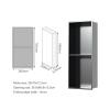 Recessed Stainless Steel Shower Niche, Waterproof Wall Organizer, No Tiling Required view 2
