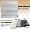 Roll-Up Cabinet Door Kit with Guide Rails and Handle, ABS, Multicolor, 1 Piece (10 × 18 in / 25 × 46 cm) view 2