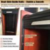 Roll-Up Cabinet Door Kit with Guide Rails and Handle, ABS, Multicolor, 1 Piece (10 × 18 in / 25 × 46 cm) view 3