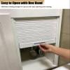 Roll-Up Cabinet Door Kit with Guide Rails and Handle, ABS, Multicolor, 1 Piece (10 × 18 in / 25 × 46 cm) view 4
