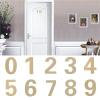 7 cm Acrylic 3D House Number, Self-Adhesive, Gold, Door Sign, Address and Name Plaque, Digits 0–9 (5) view 3