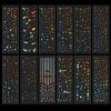 12 Sheets Holographic Glitter Star Stickers view 1