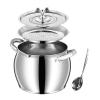 Stainless Steel Grease Container with Strainer view 1