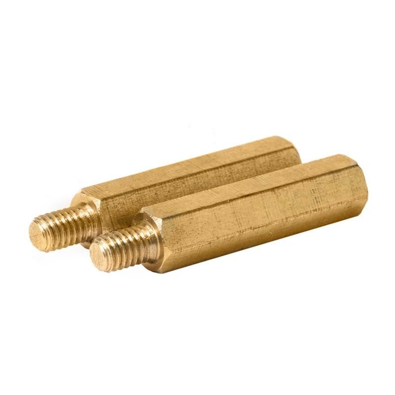 M3 Brass Hex Male-Female Standoffs for PCB Mounting, 10/20/30-Pack