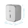 DUddTTW Stylish Wall-Mounted Tissue Dispenser and Organizer Shelf, PP Paper Towel Box, Toilet Holder, High Quality (White) view 2