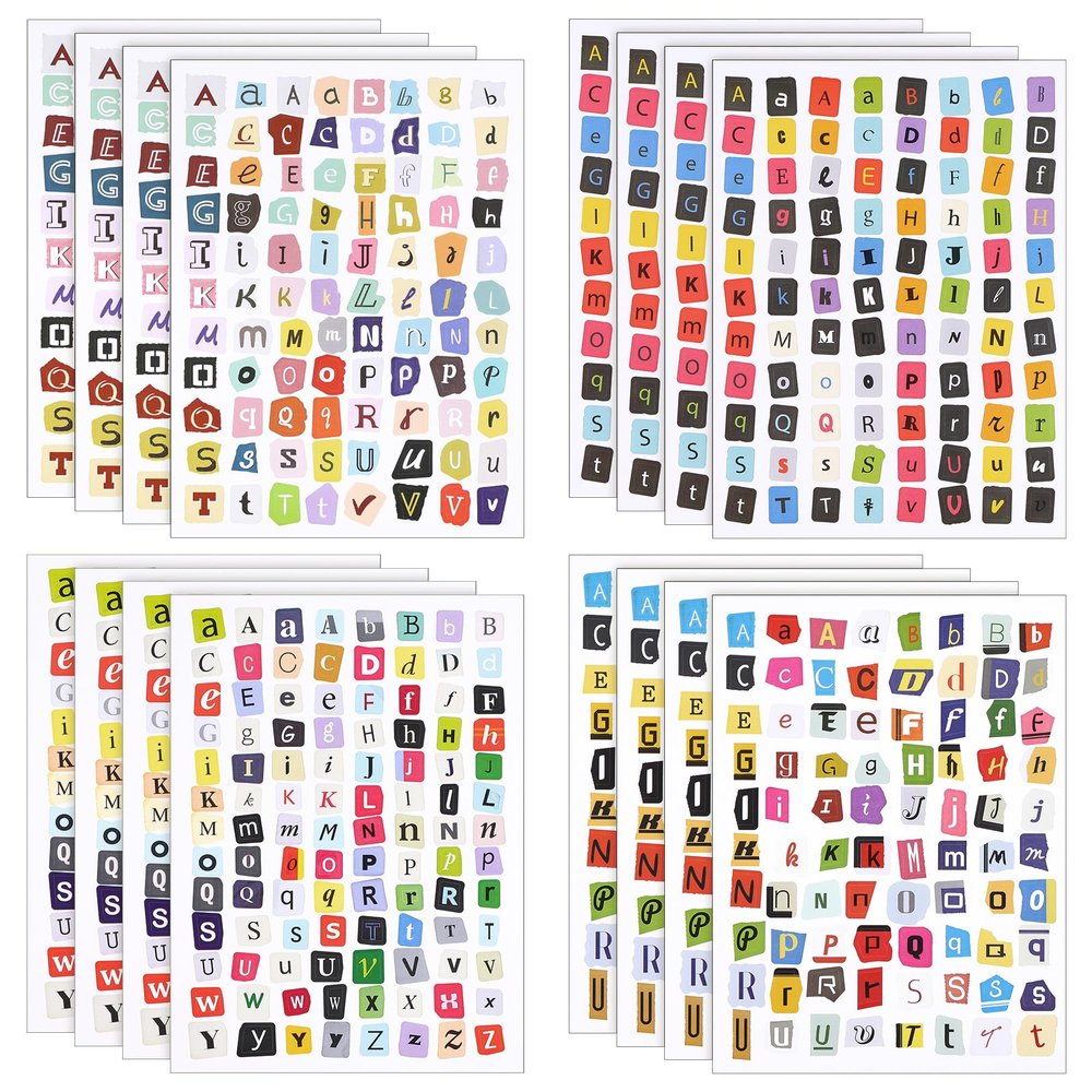 XLIUAX 1440 Pcs Letter Sticker Set