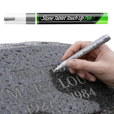 Generic Color Marker for Gravestones | Weatherproof, Quick-Drying, Durable | Paint Pens for Stones, Gravestones, Metal, Wood | Memorial Writing for Pets (1PC Gray)