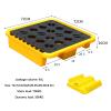 Heavy-Duty Spill Containment Tray for Industrial Use – Polyethylene Fuel Tank Containment Pallet view 2