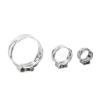 5/10-Piece Stainless Steel 304 Single-Ear Hose Clamp Assortment, Individual (6.3–7.5 mm, 10 pcs) view 1