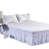 Bed Skirt with Elastic and Ruffles, Multicolor, 40 cm Drop, 150 x 200 cm view 2