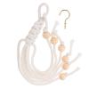 SOLUSTRE Banana Holder - Cotton Rope with Wooden Beads (2 pcs) view 1