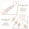 SOLUSTRE Banana Holder - Cotton Rope with Wooden Beads (2 pcs) view 3