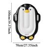 Inflatable Bodyboard for Kids, Cute Penguin with Handle view 4