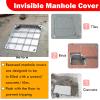 Generic Recessed Septic Tank Cover, Concealed Manhole and Wastewater Basin Frame, 100 x 100 cm view 2