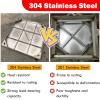 Generic Recessed Septic Tank Cover, Concealed Manhole and Wastewater Basin Frame, 100 x 100 cm view 3