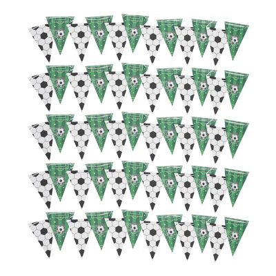Lurrose 5-Set Soccer Party Decoration Set, Paper, Easy to Install, for Sports Birthdays, Office or School Parties, Various Colors