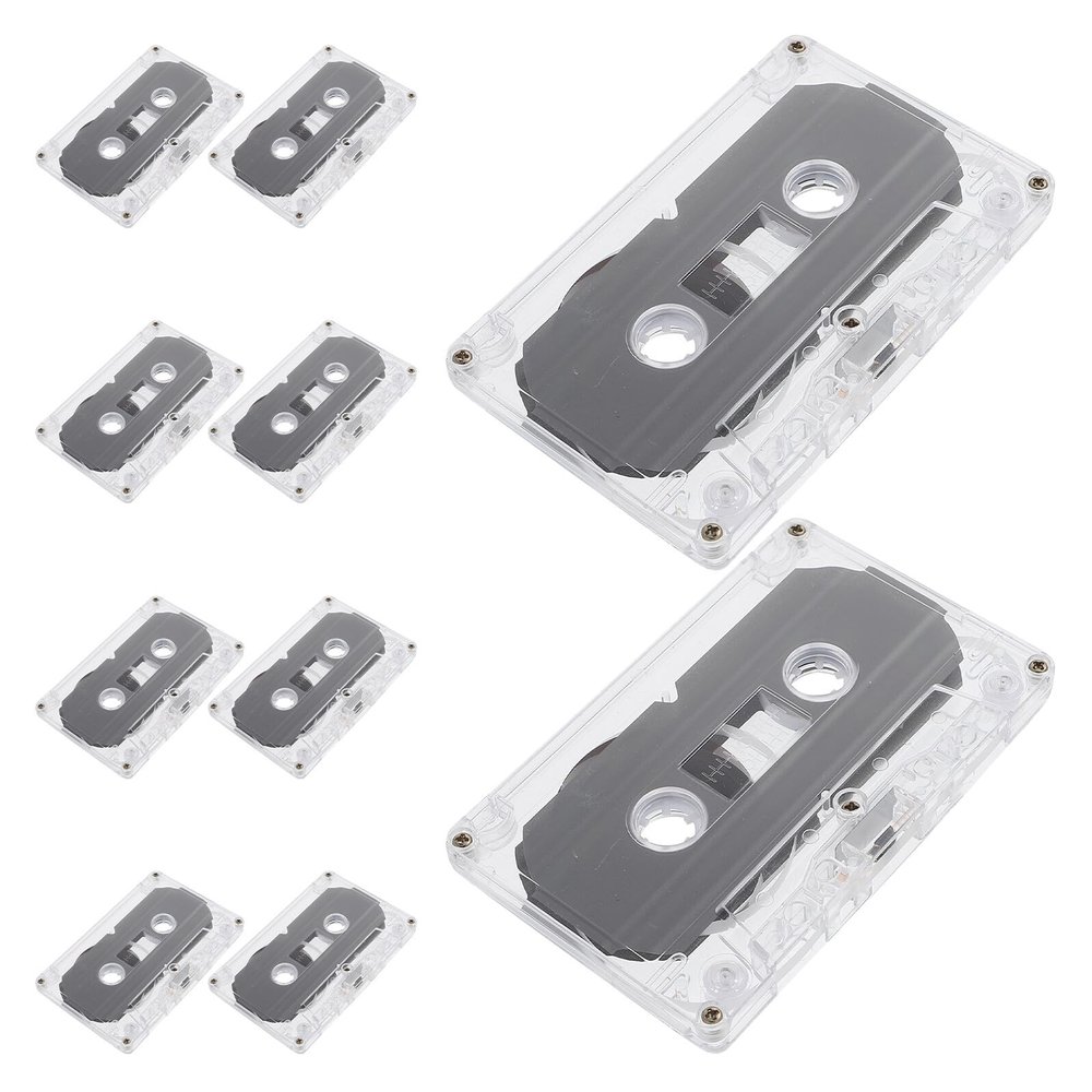 Healeved 10-Pack Vintage Blank Audio Cassettes, 30 Minutes