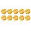 24 Gold Hexagon Mirror Wall Stickers view 1