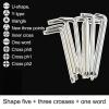 9-Piece L-Shaped Screwdriver Set, #45 Steel Cross, Triangle, U- and Y-Shaped Bits view 3