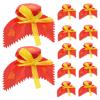 JEWEDECO Fabric Covers Red for Wine and Spirits Glasses - 10 Pack view 1