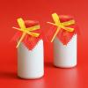 JEWEDECO Fabric Covers Red for Wine and Spirits Glasses - 10 Pack view 4