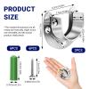 2-Pack Round Pipe Clothes Rod Holder 25mm view 2