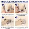 2-Pack Round Pipe Clothes Rod Holder 25mm view 4