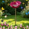 2026 New Bee Waterer for the Garden, 65 cm Metal Flower Garden Stake Bird Bath, Insect Waterer, Garden Decor #B view 1