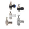 UYCUODLUY 8 mm 1/8", 1/4", 3/8", 1/2" Male Throttle Valve Pneumatic Air Pipe Fitting Speed Control Regulator Valve (304SS, 8 mm-BSP3I8) view 2